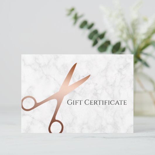 Elegant modern roos goudschaar (Staand voorkant)