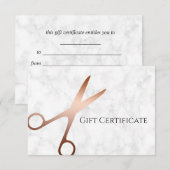 Elegant modern roos goudschaar (Voorkant / Achterkant)