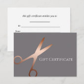 Elegant modern roos goudschaar (Voorkant / Achterkant)