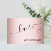 Elegant modern roos goudschaar (Staand voorkant)