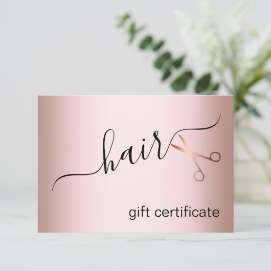 Elegant modern roos goudschaar (Staand voorkant)