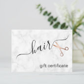 Elegant modern roos goudschaar (Staand voorkant)