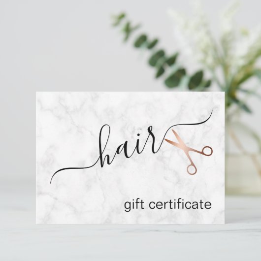 Elegant modern roos goudschaar (Staand voorkant)