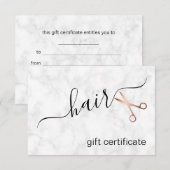 Elegant modern roos goudschaar (Voorkant / Achterkant)