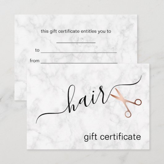 Elegant modern roos goudschaar (Voorkant / Achterkant)