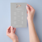 Elegant modern roos goudschaar flyer (Hand)
