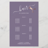 Elegant modern roos goudschaar flyer (Voorkant)