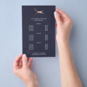 Elegant modern roos goudschaar flyer (Hand)