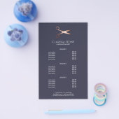 Elegant modern roos goudschaar flyer (Enkel)