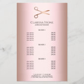 Elegant modern roos goudschaar flyer (Voorkant)