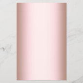 Elegant modern roos goudschaar flyer (Achterkant)