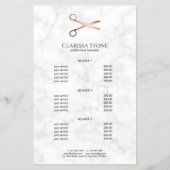 Elegant modern roos goudschaar flyer (Voorkant)