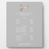 Elegant modern roos goudschaar fotoplaat (Voorkant)