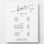 Elegant modern roos goudschaar fotoplaat (Voorkant)