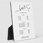 Elegant modern roos goudschaar fotoplaat (Zijkant)