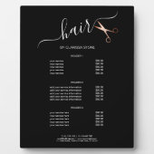 Elegant modern roos goudschaar fotoplaat (Voorkant)