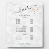 Elegant modern roos goudschaar fotoplaat (Voorkant)