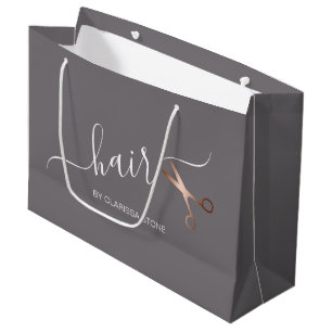 Elegant modern roos goudschaar groot cadeauzakje