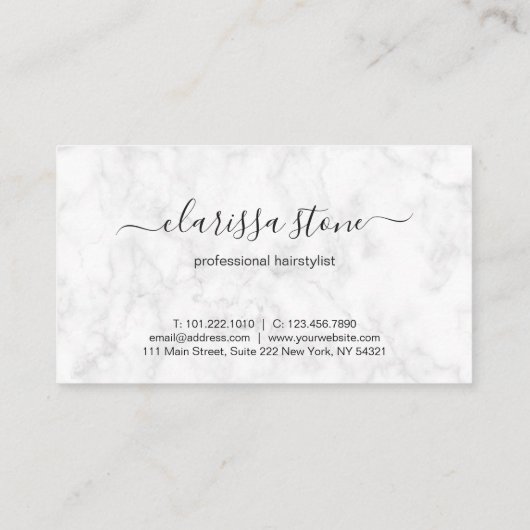 Elegant modern roos goudschaar klantenkaartje (Achterkant)