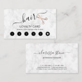 Elegant modern roos goudschaar klantenkaartje (Voorkant / Achterkant)