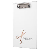 Elegant modern roos goudschaar klembord (Links)