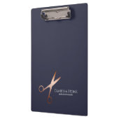 Elegant modern roos goudschaar klembord (Links)