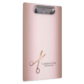 Elegant modern roos goudschaar klembord (Rechts)