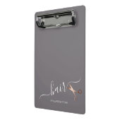 Elegant modern roos goudschaar mini klembord (Angled2)