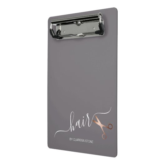 Elegant modern roos goudschaar mini klembord (Angled2)