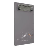 Elegant modern roos goudschaar mini klembord (Schuin)