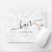 Elegant modern roos goudschaar muismat (Met muis)