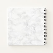 Elegant modern roos goudschaar notitieboek (Achterkant)