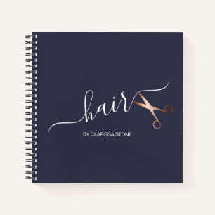 Elegant modern roos goudschaar notitieboek