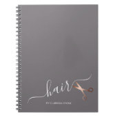 Elegant modern roos goudschaar notitieboek (Voorkant)