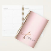 Elegant modern roos goudschaar planner (Display)