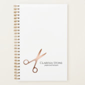 Elegant modern roos goudschaar planner (Voorkant)
