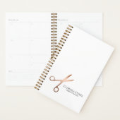 Elegant modern roos goudschaar planner (Display)