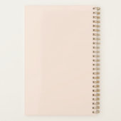 Elegant modern roos goudschaar planner (Achterkant)