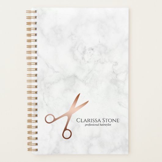 Elegant modern roos goudschaar planner (Voorkant)