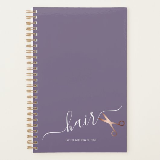 Elegant modern roos goudschaar planner (Voorkant)