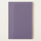 Elegant modern roos goudschaar planner (Achterkant)