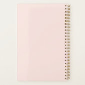 Elegant modern roos goudschaar planner (Achterkant)