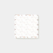 Elegant modern roos goudschaar post-it® notes (Voorkant)