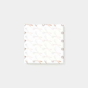 Elegant modern roos goudschaar post-it® notes