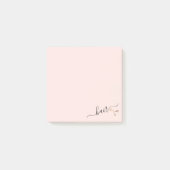 Elegant modern roos goudschaar post-it® notes (Voorkant)