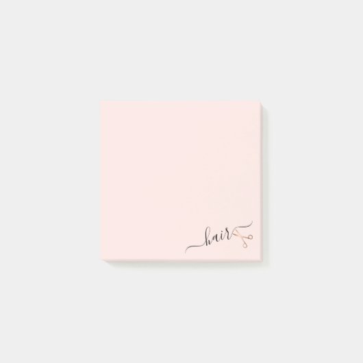 Elegant modern roos goudschaar post-it® notes (Voorkant)