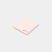 Elegant modern roos goudschaar post-it® notes (Schuin)