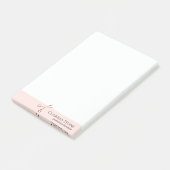 Elegant modern roos goudschaar post-it® notes (Schuin)