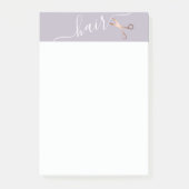 Elegant modern roos goudschaar post-it® notes (Voorkant)