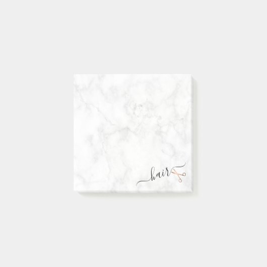 Elegant modern roos goudschaar post-it® notes (Voorkant)